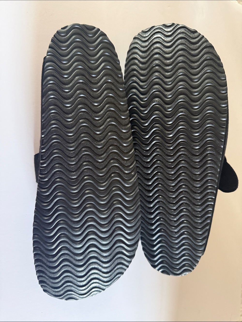Madden Girl Black Suede Slip-On Buckle Clog - Picture 3 of 5